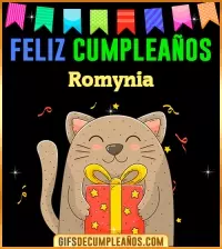 GIF Feliz Cumpleaños Romynia